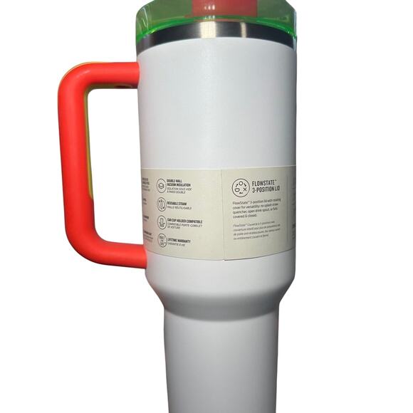 Stanley Black Neon & White Neon 40oz H2.O Quencher Tumbler Set BNWT - Picture 4 of 8